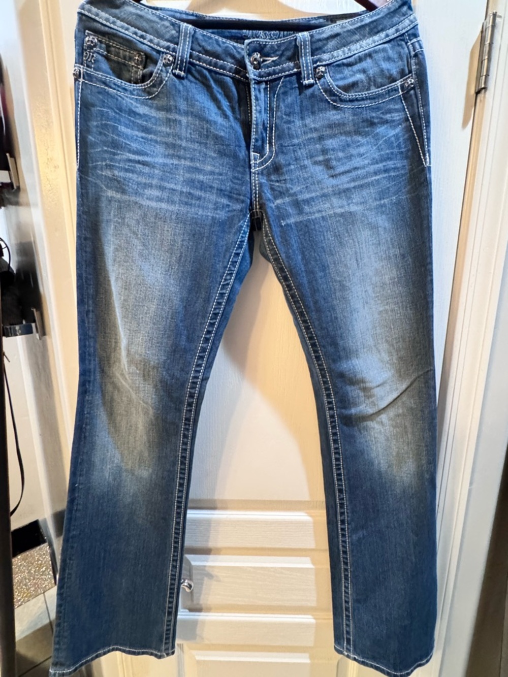 Miss Me Women’s Bootcut Blue Washed Jeans